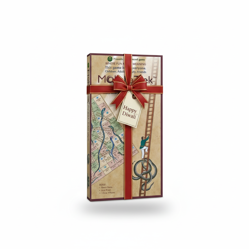 Earth Shells Ancient Indian Vedic Wisdom Board Game Moksha Trek | Value-Based Family Game for Kids & Adults | Elegant Gift for Festivals, Birthdays & Spiritual Occasions